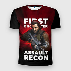 Футболка спортивная мужская First encounter assault recorn, цвет: 3D-принт