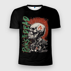 Футболка спортивная мужская Punks not dead, цвет: 3D-принт