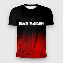 Футболка спортивная мужская Iron Maiden red plasma, цвет: 3D-принт