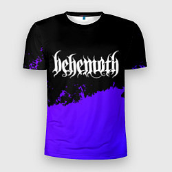 Футболка спортивная мужская Behemoth purple grunge, цвет: 3D-принт