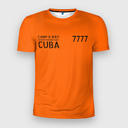 Футболка спортивная мужская Тюремная форма США в Гуантаномо на Кубе, цвет: 3D-принт