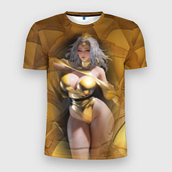 Футболка спортивная мужская Fantasy gold girl, цвет: 3D-принт