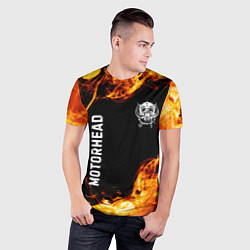 Футболка спортивная мужская Motorhead и пылающий огонь, цвет: 3D-принт — фото 2