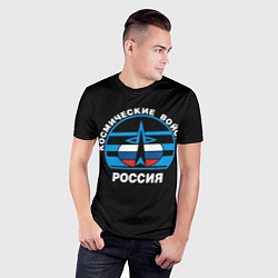Футболка спортивная мужская Космические войска России, цвет: 3D-принт — фото 2