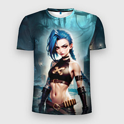 Футболка спортивная мужская Jinx arcane League of legends, цвет: 3D-принт