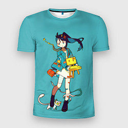 Футболка спортивная мужская Судзумэ закрывает двери, цвет: 3D-принт