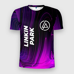 Мужская спорт-футболка Linkin Park violet plasma