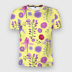 Мужская спорт-футболка Фиолетовый цветник