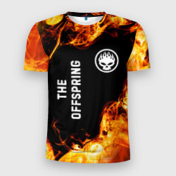 Мужская спорт-футболка The Offspring и пылающий огонь