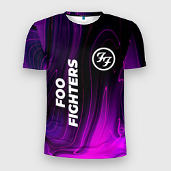 Мужская спорт-футболка Foo Fighters violet plasma