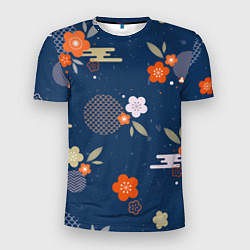 Мужская спорт-футболка Орнамент японского кимоно