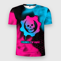 Футболка спортивная мужская Gears of War - neon gradient, цвет: 3D-принт