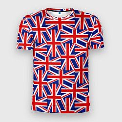 Футболка спортивная мужская Флаги Великобритании, цвет: 3D-принт
