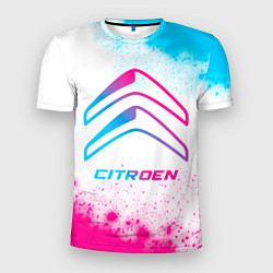 Футболка спортивная мужская Citroen neon gradient style, цвет: 3D-принт