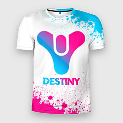 Футболка спортивная мужская Destiny neon gradient style, цвет: 3D-принт