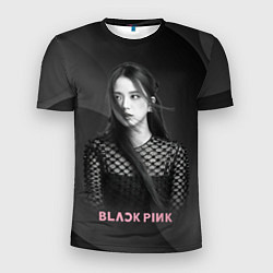 Футболка спортивная мужская Jisoo black, цвет: 3D-принт