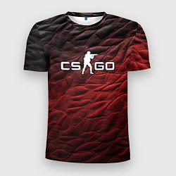 Футболка спортивная мужская CS GO dark red, цвет: 3D-принт