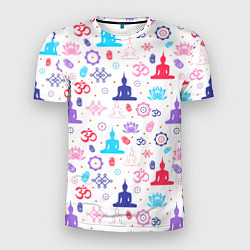 Мужская спорт-футболка Медитация - символика