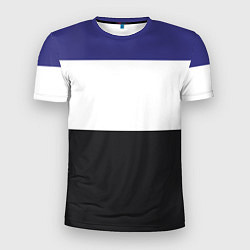Мужская спорт-футболка Три цветных полосы