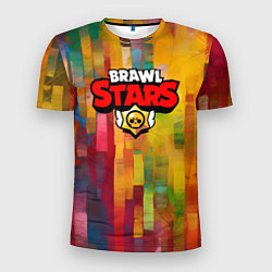 Футболка спортивная мужская Brawl Stars Logo Color, цвет: 3D-принт