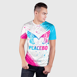 Футболка спортивная мужская Placebo neon gradient style, цвет: 3D-принт — фото 2