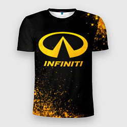 Футболка спортивная мужская Infiniti - gold gradient, цвет: 3D-принт