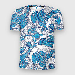Мужская спорт-футболка Sea waves