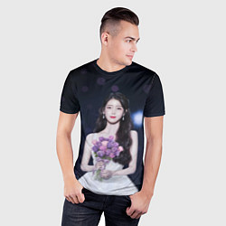 Футболка спортивная мужская АйЮ и звёздное небо, цвет: 3D-принт — фото 2