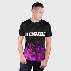 Футболка спортивная мужская Renault pro racing: символ сверху, цвет: 3D-принт — фото 2