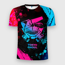 Футболка спортивная мужская Tokyo Ghoul - neon gradient, цвет: 3D-принт
