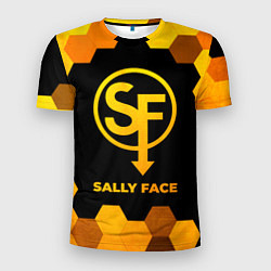 Футболка спортивная мужская Sally Face - gold gradient, цвет: 3D-принт