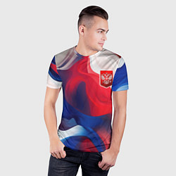 Футболка спортивная мужская Красный герб России, цвет: 3D-принт — фото 2