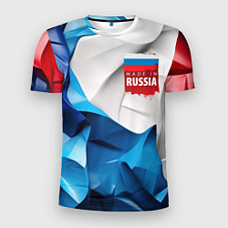 Футболка спортивная мужская Made in Russia, цвет: 3D-принт