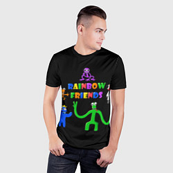 Футболка спортивная мужская Rainbow friends characters, цвет: 3D-принт — фото 2