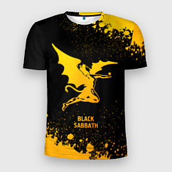 Футболка спортивная мужская Black Sabbath - gold gradient, цвет: 3D-принт