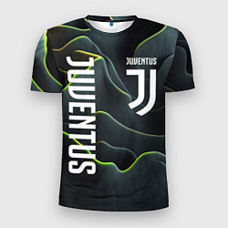 Футболка спортивная мужская Juventus dark green logo, цвет: 3D-принт