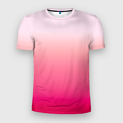 Мужская спорт-футболка Оттенки розового градиент