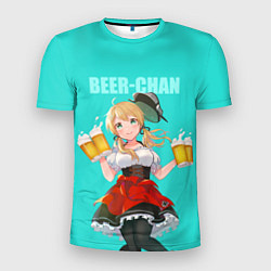 Футболка спортивная мужская Beer - chan, цвет: 3D-принт