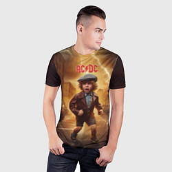 Футболка спортивная мужская ACDC boy, цвет: 3D-принт — фото 2