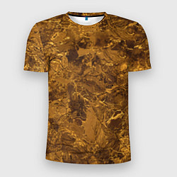 Мужская спорт-футболка Текстура золота