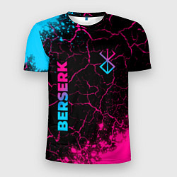 Футболка спортивная мужская Berserk - neon gradient: надпись, символ, цвет: 3D-принт