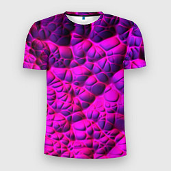 Мужская спорт-футболка Объемная розовая текстура