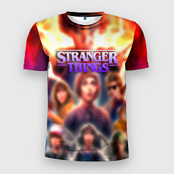 Мужская спорт-футболка Странные дела постер
