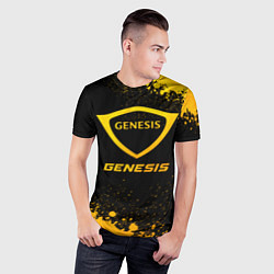 Футболка спортивная мужская Genesis - gold gradient, цвет: 3D-принт — фото 2