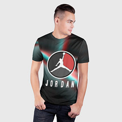 Футболка спортивная мужская Nba jordan sport, цвет: 3D-принт — фото 2