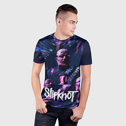 Футболка спортивная мужская Slipknot: guitar, цвет: 3D-принт — фото 2