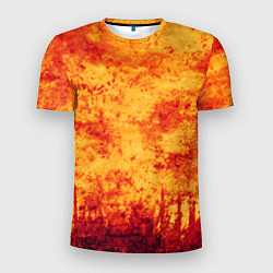 Футболка спортивная мужская Осенний пожар, цвет: 3D-принт