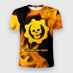 Футболка спортивная мужская Gears of War - gold gradient, цвет: 3D-принт