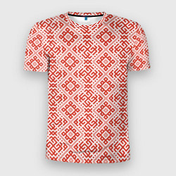 Мужская спорт-футболка Сварожич - славянский орнамент
