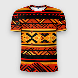Мужская спорт-футболка Узор в этническом стиле масаев